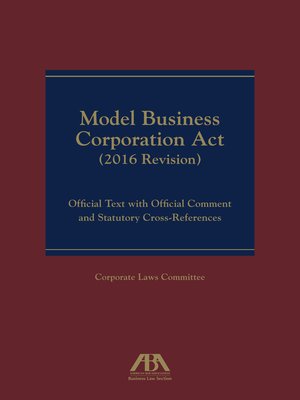 cover image of Model Business Corporation Act